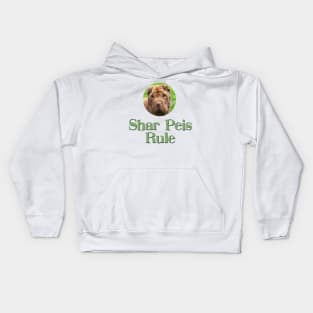 Shar Peis Rule! Kids Hoodie